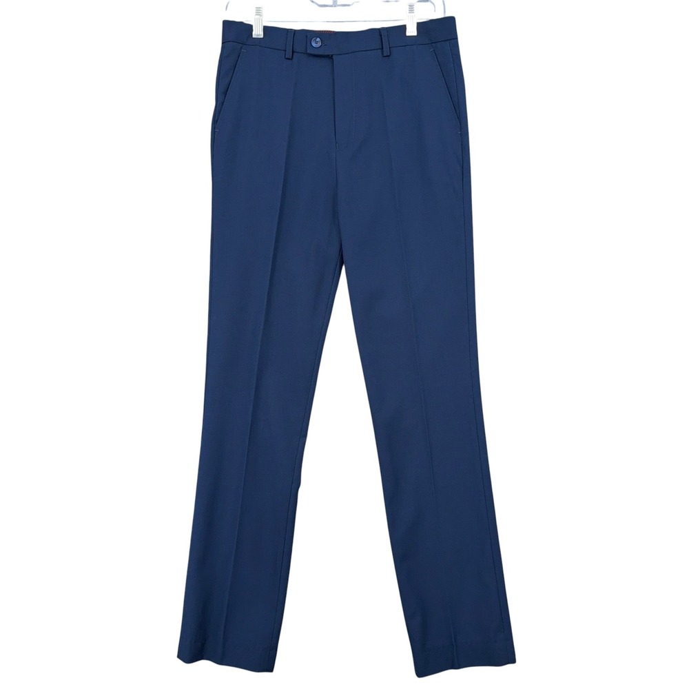 Isaac Mizrahi Dress Pants Kids Size 18 Wool Blend Blue